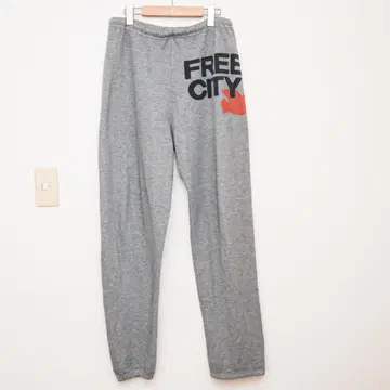 [ 고품질 ] FREE CITY 스웨트 팬츠 M 프리 시티