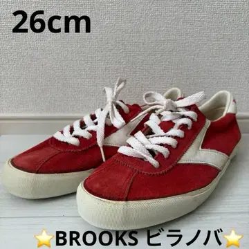 [ 빈티지품 ] BROOKS 스니커즈 레드 VILLANOVA 26cm