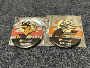 하나마루 우동 x BEASTARS 콜라보 캔뱃지 레고시 루이