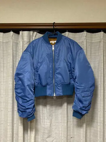 MOUSSY VOLUME CROPPED MA-1 BLU