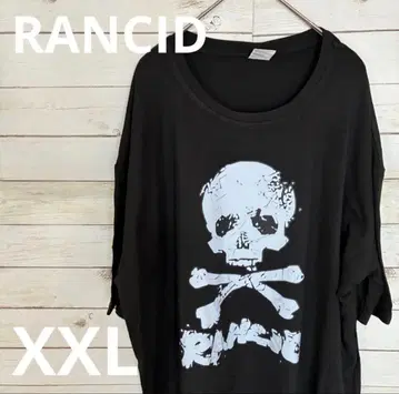 RANCID 스컬 로고 T셔츠 블랙 XXL 펑크
