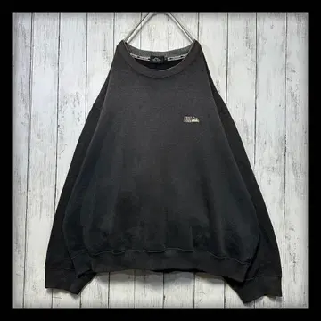 [빅 사이즈 5L 퍼스트 다운] 맨투맨 풀오버 차콜 그레이