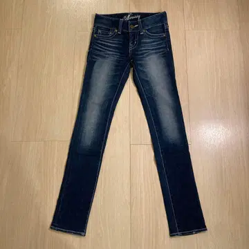 moussy 마우지 스키니 데님 부츠컷 블루 23인치