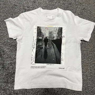 sacai 25ss James Dean 티셔츠 사이즈 1 화이트