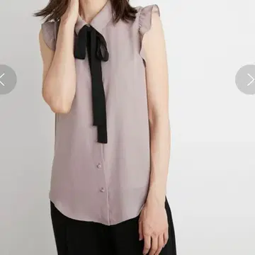 snidel 보타이 프릴 블라우스