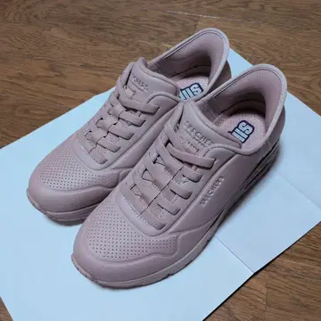 SKECHERS 여성용 스니커즈 슬립인 핑크 24cm 새상품급