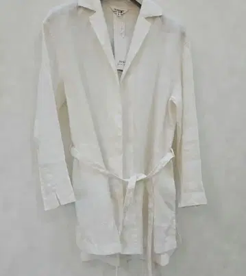 HANAE MORI PRIMATIVO 화이트 린넨 테일러드 자켓