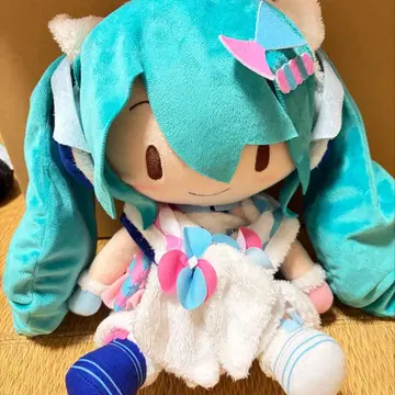 하츠네 미쿠 매지컬 미라이 2020 후와푸치 봉제 인형 L 겨울 축제