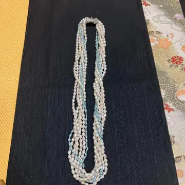 담수 진주 다중 목걸이