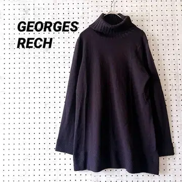 조르주 레쉬 터틀넥 니트 울 100% (38) 다크 퍼플