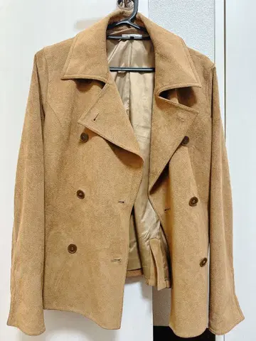 Lui Chantant 베이지 더블 브레스트 자켓 M