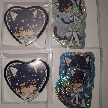 앙스타 난자타운 캔뱃지 스티커 사자나미 쥰