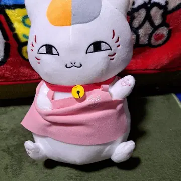 나츠메 우인장 냥코 선생님 봉제 인형 핑크 에이프런