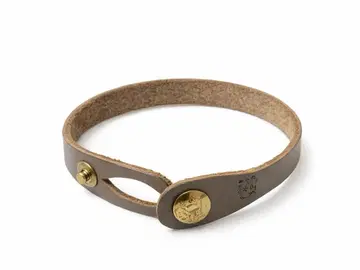 일비종떼 가죽 팔찌 천연 가죽 브라운 수납 가방 포함 남성용 여성용