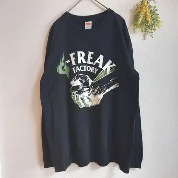 FREAK FACTORY 롱 슬리브 T셔츠 블랙