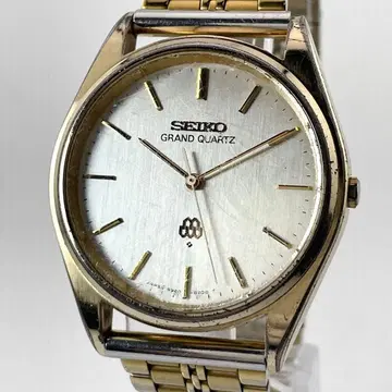 [ 작동/새상품 배터리 ] 세이코 그랜드 쿼츠 트윈 빈티지 손목시계