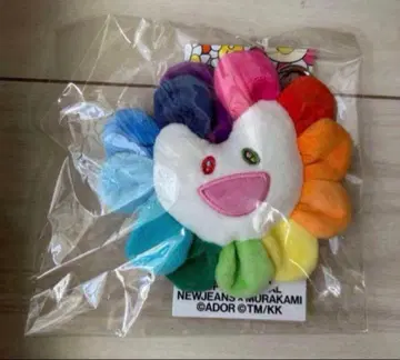 새상품 NewJeans x MURAKAMI 봉제 인형 키링 플라워