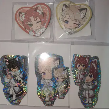 앙스타 난자타운 캔뱃지 스티커 레오 린츠 아라시 츠카사