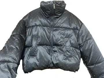 도트 다운 자켓 스톤 위시코어