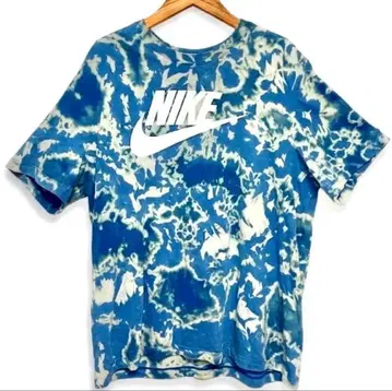 [ 하나뿐인 ] 타이다이 염색 리메이크 T셔츠 그런지 XXL 사이즈 블루