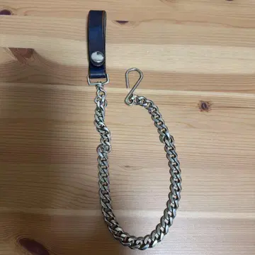 정키 클래식 지갑 체인 네이비