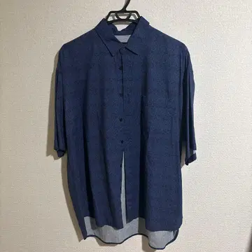 [ 나노 유니버스 ] 네이비 꽃무늬 반팔 셔츠 L