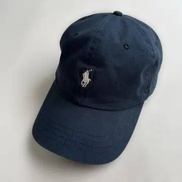 90s POLO 랄프 로렌 캡 가죽 벨트 포니 네이비 모자