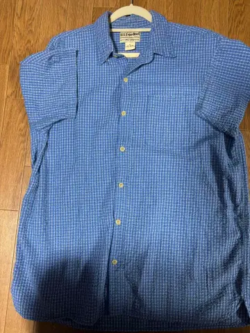 U.S. Expedition 체크 무늬 반팔 셔츠