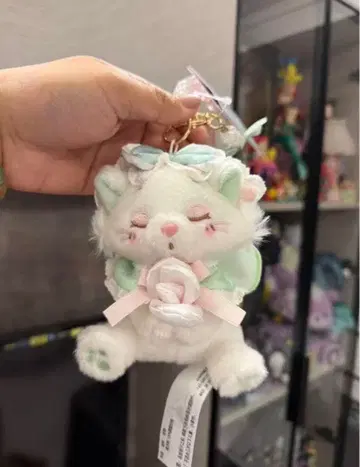 상하이 디즈니 스토어 마리 봉제 인형 키체인 봄 신상