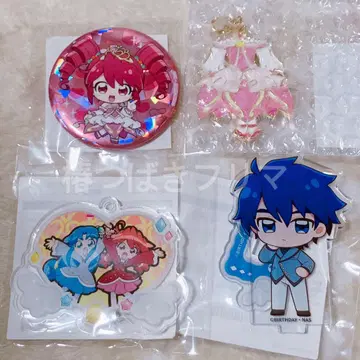 신비한 별의 쌍둥이 공주 라쿠텐 컬렉션 라쿠코레 캔뱃지 세트