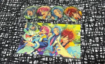 앙스타 10주년 전시회 캔뱃지 린네 HiMERU 코하쿠 니키 포스카