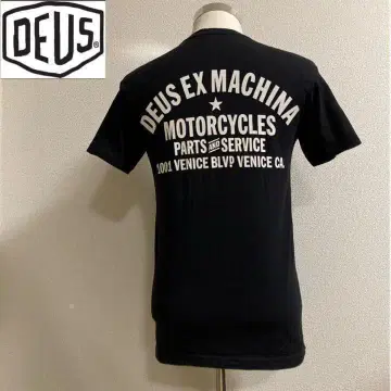 데우스 마키나 빅 로고 T셔츠 미국제 블랙 S 사이즈