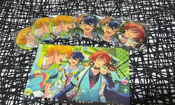 앙스타 10주년 전시회 캔뱃지 츠무기 나츠메 소라 엽서