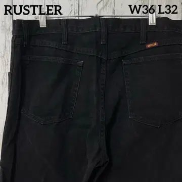 RUSTLER 러스틀 데님 청바지 블랙 W36 L32