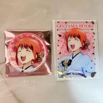 은혼일화 하나비요리 캔뱃지 카드 카구라 세트