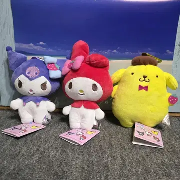 산리오 캐릭터즈 딸기 가마구치 파우치 폼폼푸딩 마이멜로디 쿠로미