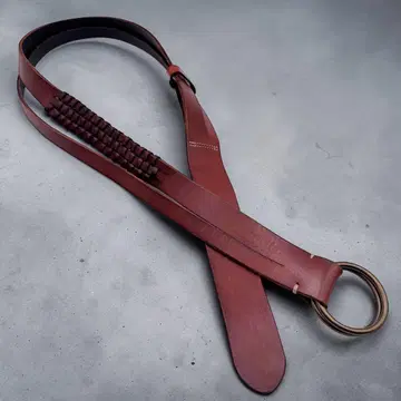 RUEHL NO.925 룰 가죽 벨트 브라운 뜨개질