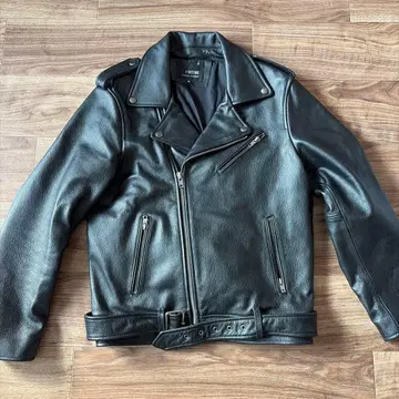 새상품급 FORTIME 소가죽 더블 가죽 자켓 남성용 XL