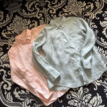 무인양품 워싱 레귤러 카라 긴팔 셔츠 2컬러 세트