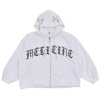 VOLCAN&APHRODITE 고양이 귀 로고 ZIP 후드티