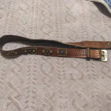 스터드 가죽 웨빙 벨트 금속 스터드 장식 htc 천연 가죽