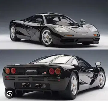 맥라렌 F1 1/18 블랙 미니카