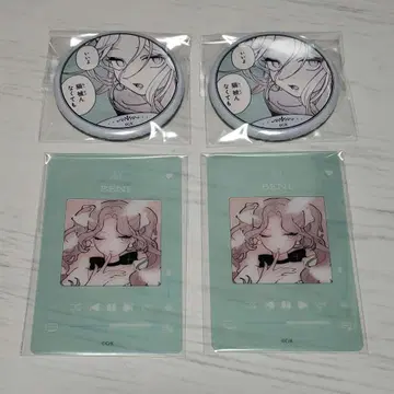 사랑하라 마법천사들이여 모모이 홍 메모리얼 페어 캔뱃지 비주얼 카드