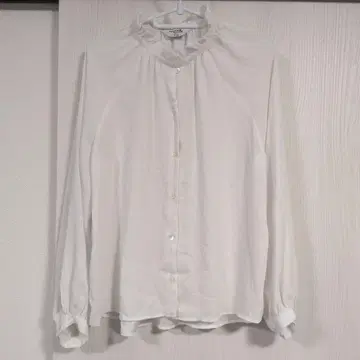 Vis Maker's shirt 가마쿠라 프릴 드레이프감 셔츠 블라우스