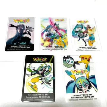 새상품 하츠네 미쿠 포케미쿠 포켓몬 클리어 카드 전종