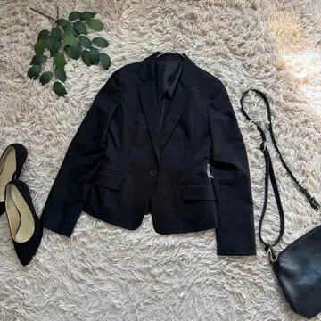 7204 파사드 그린 테일러드 자켓 [ 36 ] 블랙/1개 버튼