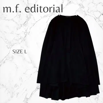 MF 에디토리얼 모드 심플 겉옷 버튼리스 가디건 L