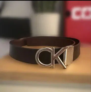 캘빈 클라인 브라운 가죽 벨트 사이즈 85