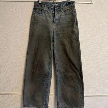 MOUSSY 그레이 스트레이트 데님