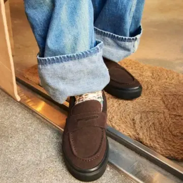 VANS 스웨이드 로퍼 브라운 28cm